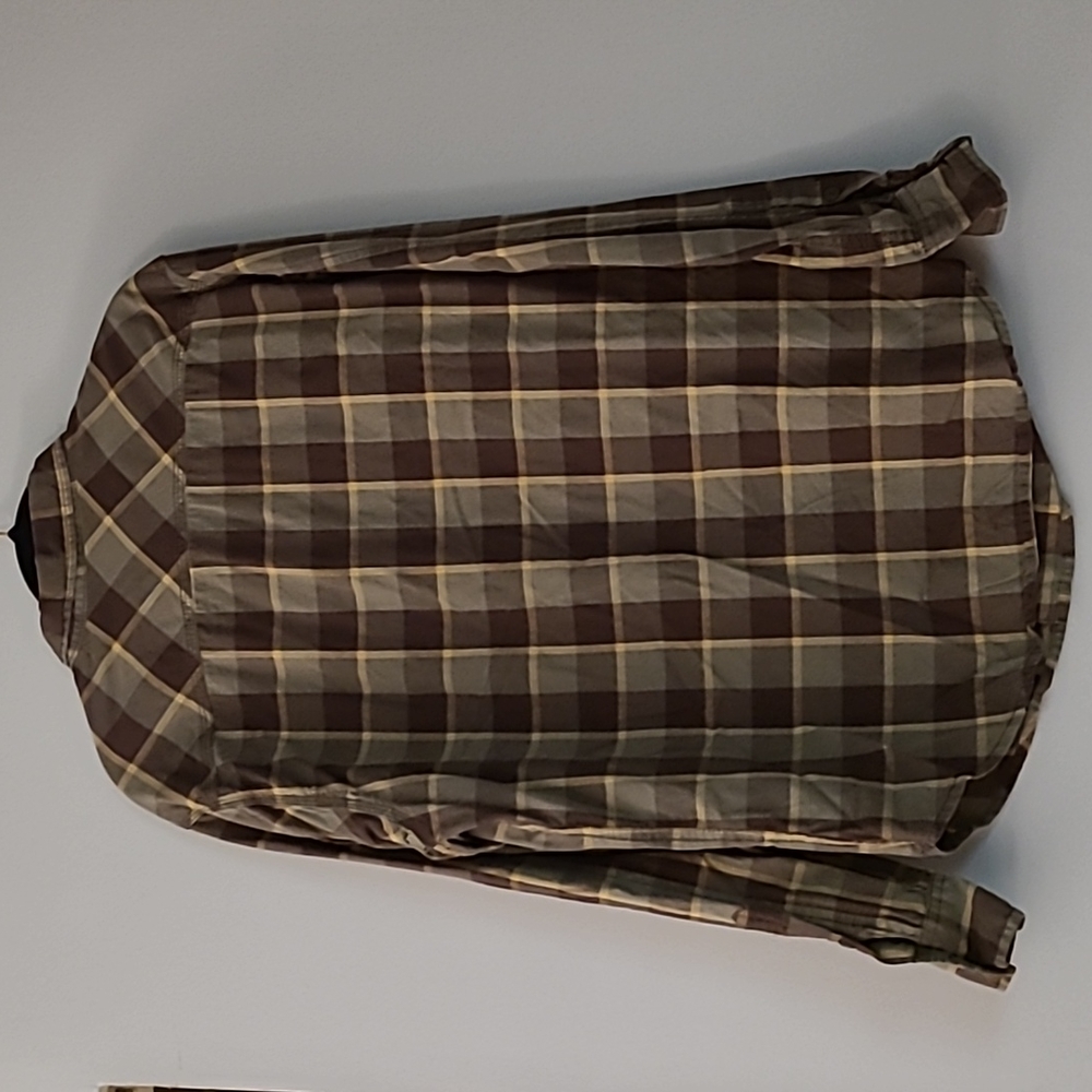 Arizona Men's Plaid Long Sleeve Shirt sz M - Picture 2 of 6